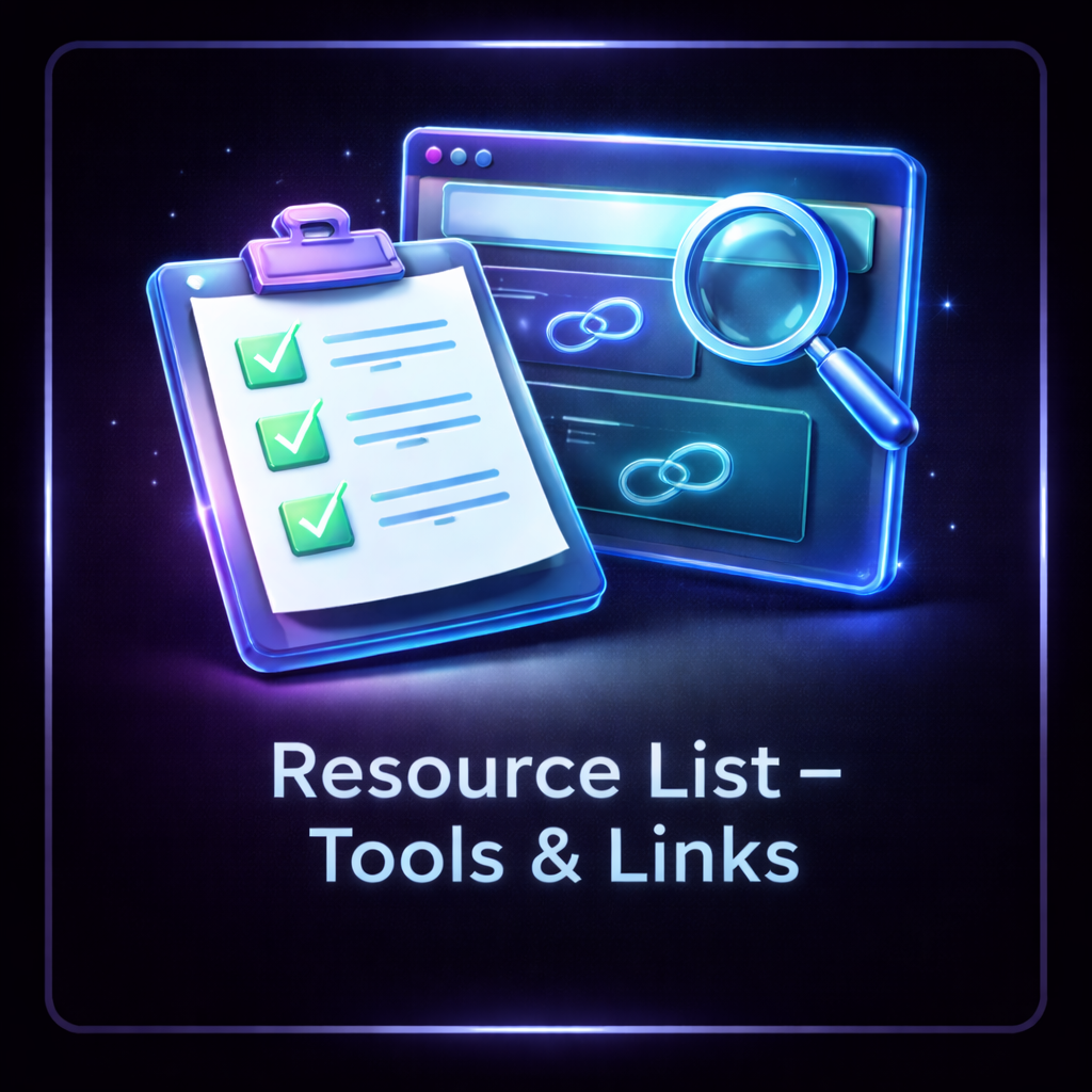 Resource List – Tools & Links