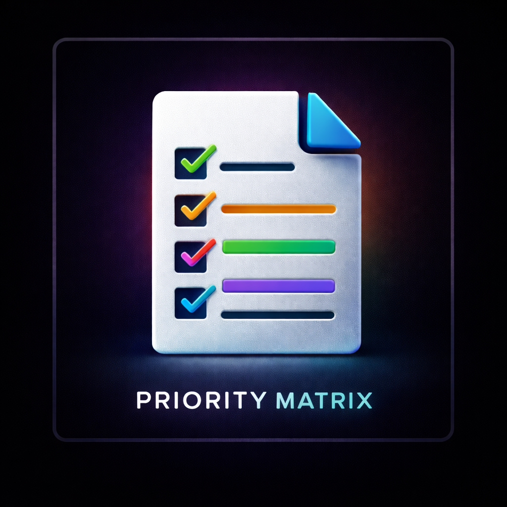 Priority Worksheet (Printable)