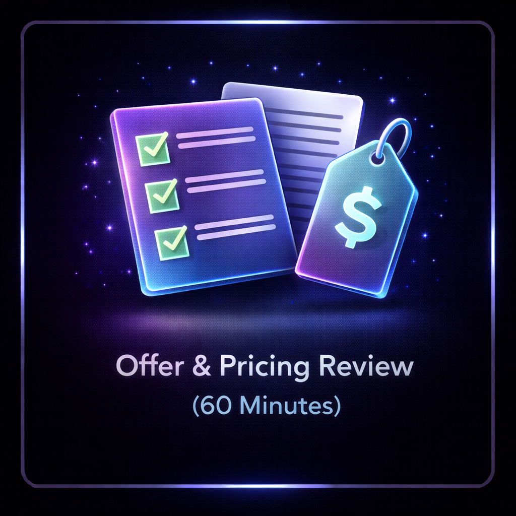 Offer & Pricing Review (60 Minutes)